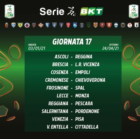 calendario Serie B